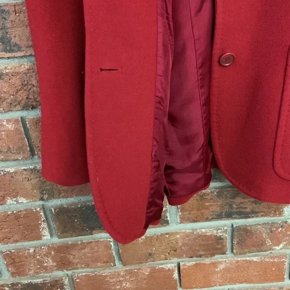 Kate Hill Red Wool Cashmere Blazer - Picture 5 of 6